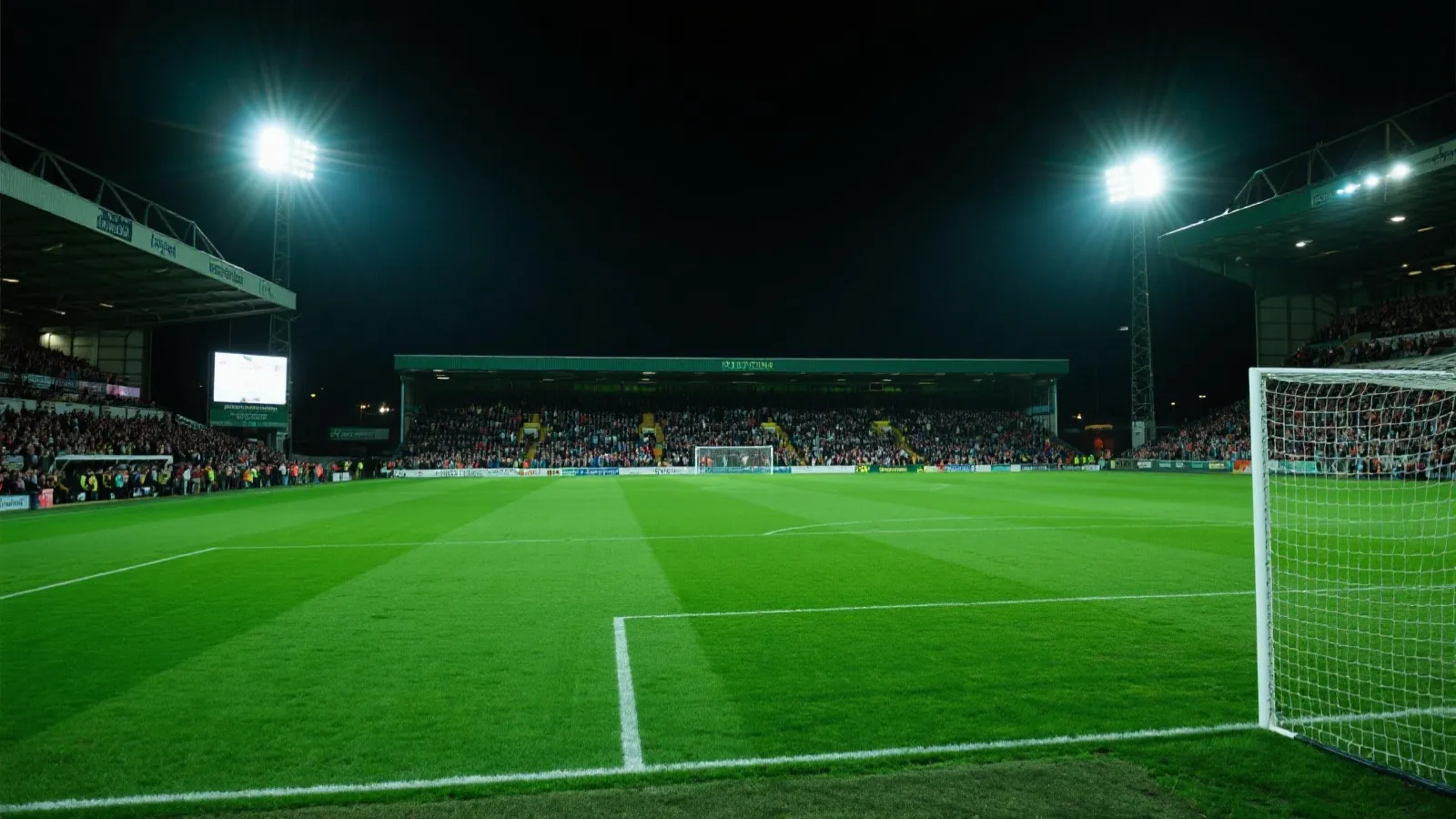 绿茵场与球迷的夜晚